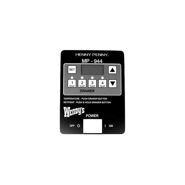 Allpoints 8009817 HP Mp944 Decal For Control Pan For Henny Penny